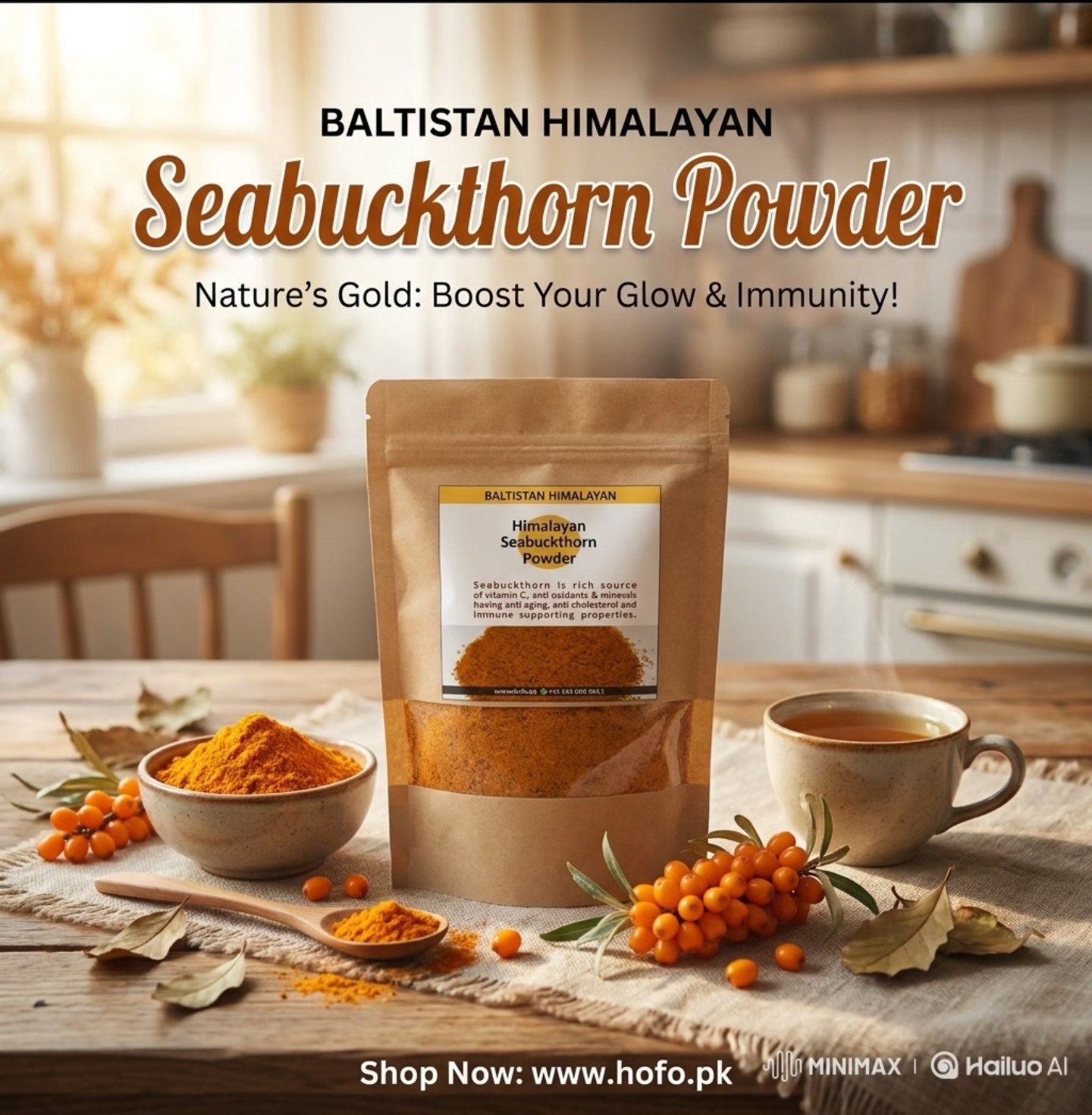Baltistan Himalayan Seabuckthorn powder.